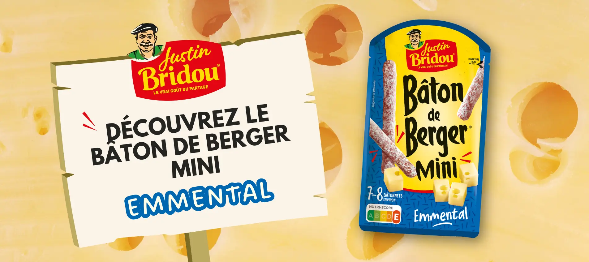Découvez le bâton de berger mini emmental